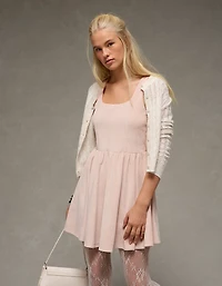 Minirobe corset en velours AE