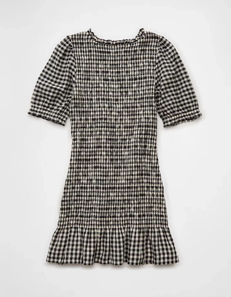 AE Puff Sleeve Smocked Mini Dress