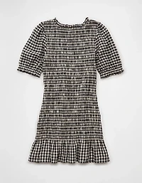 AE Puff Sleeve Smocked Mini Dress