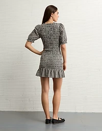 AE Puff Sleeve Smocked Mini Dress
