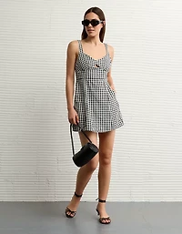 Minirobe à découpe en mélange de lin AE