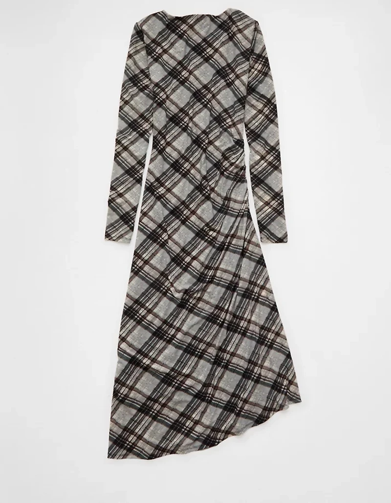 Robe mi-longue à ourlet asymétrique AE