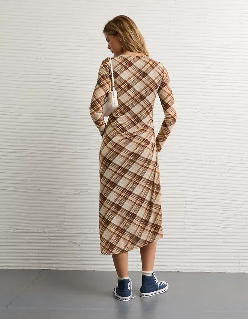 AE Asymmetrical Hem Midi Dress