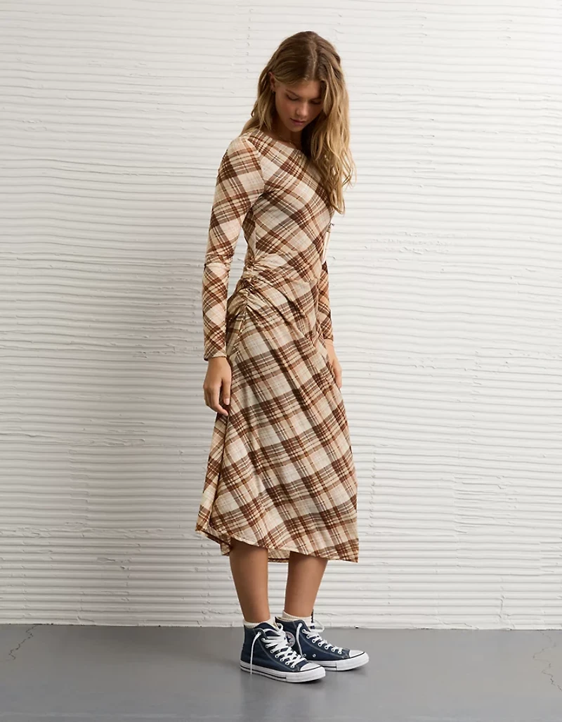AE Asymmetrical Hem Midi Dress