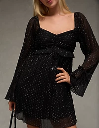 AE Long Sleeve Babydoll Mini Dress