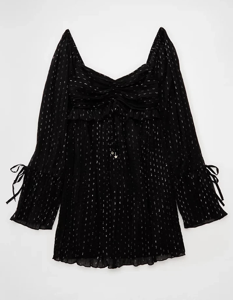 AE Long Sleeve Babydoll Mini Dress