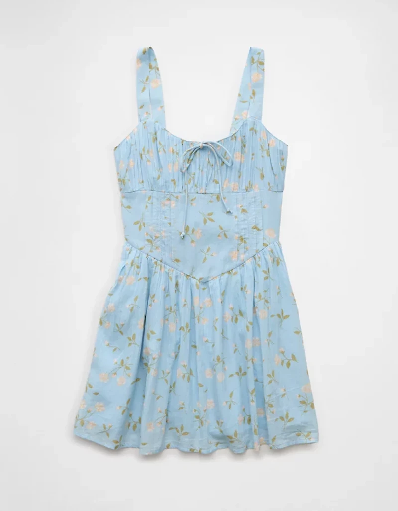 Minirobe corset à volants AE