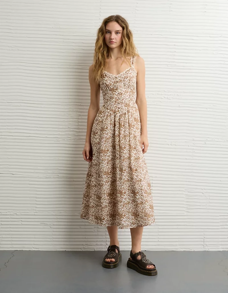 AE Sweetheart Corset Midi Dress