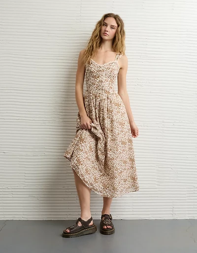 AE Sweetheart Corset Midi Dress