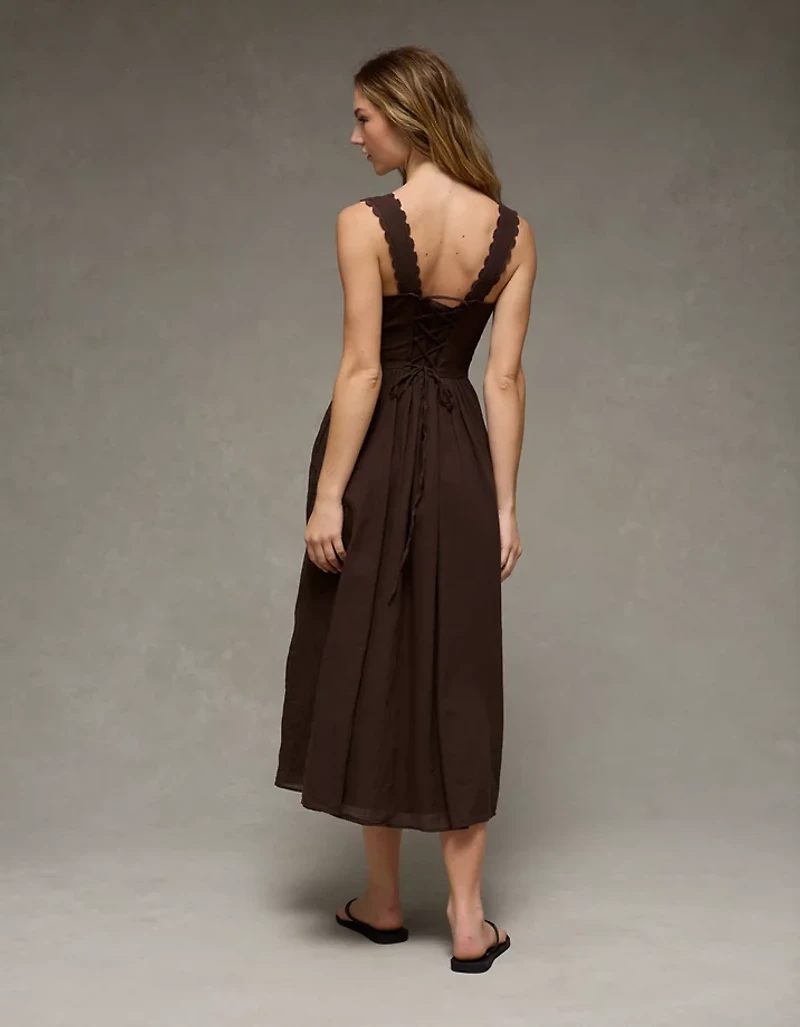 AE Sweetheart Corset Midi Dress