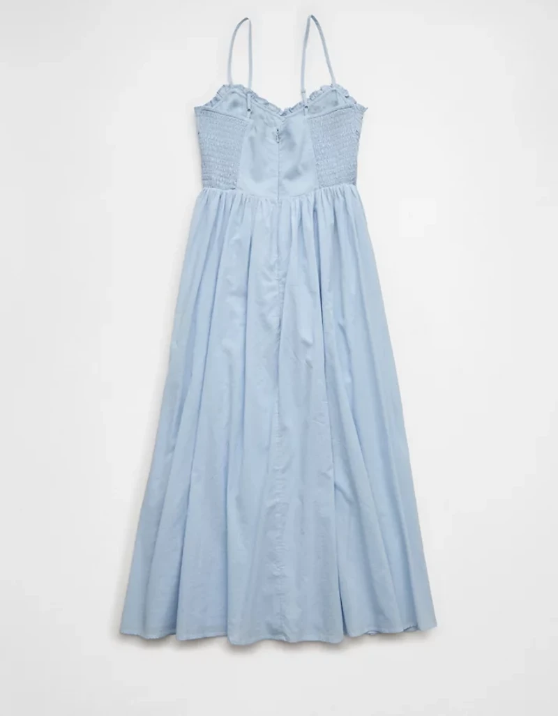 Robe mi-longue à incrustations en dentelle Bella AE