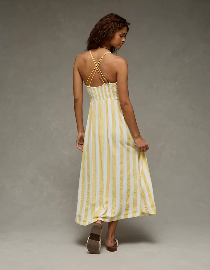 AE Sunchaser Smocked Maxi Dress