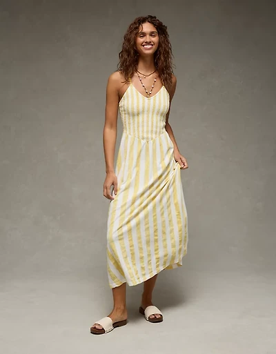 AE Sunchaser Smocked Maxi Dress