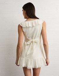 AE Tie-Front Lace Inset Mini Dress