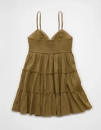 AE V-Neck Tiered Babydoll Mini Dress