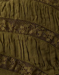 AE V-Neck Tiered Babydoll Mini Dress