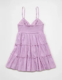 AE V-Neck Tiered Babydoll Mini Dress