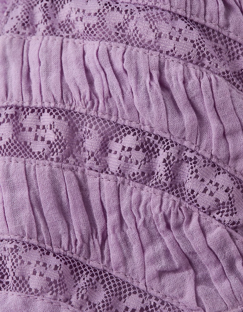 AE V-Neck Tiered Babydoll Mini Dress