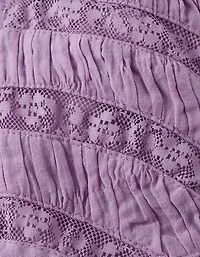 AE V-Neck Tiered Babydoll Mini Dress