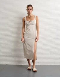 AE Catie Corset Column Midi Dress