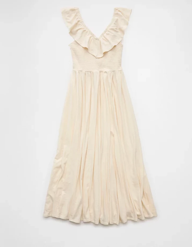 AE Sunchaser Knit Drop Waist Midi Dress