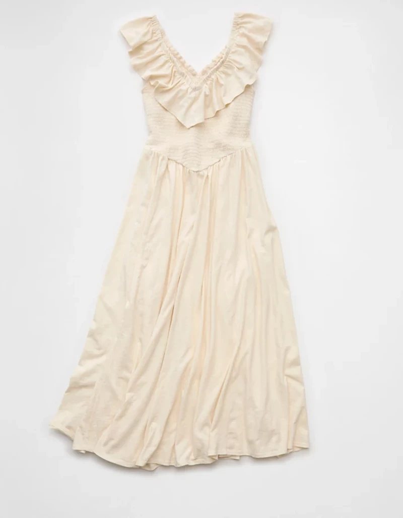 AE Sunchaser Knit Drop Waist Midi Dress
