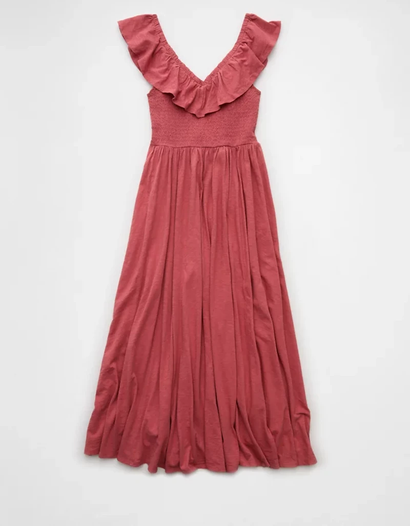 AE Sunchaser Knit Drop Waist Midi Dress