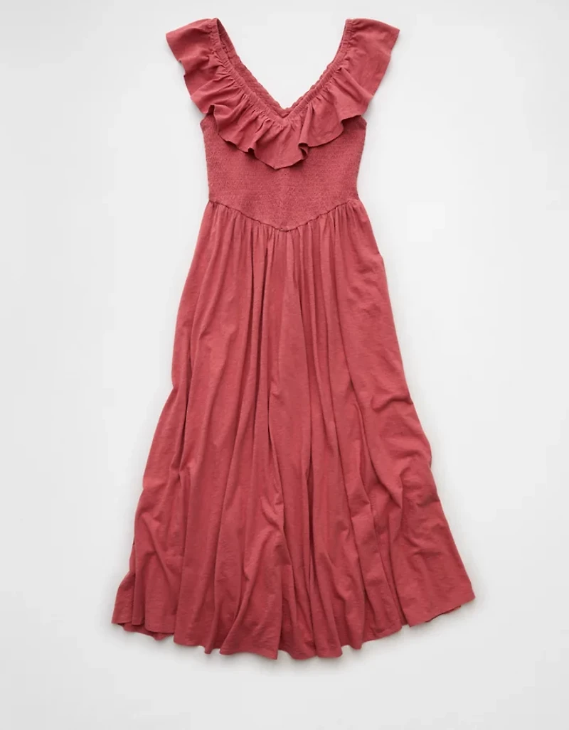 AE Sunchaser Knit Drop Waist Midi Dress