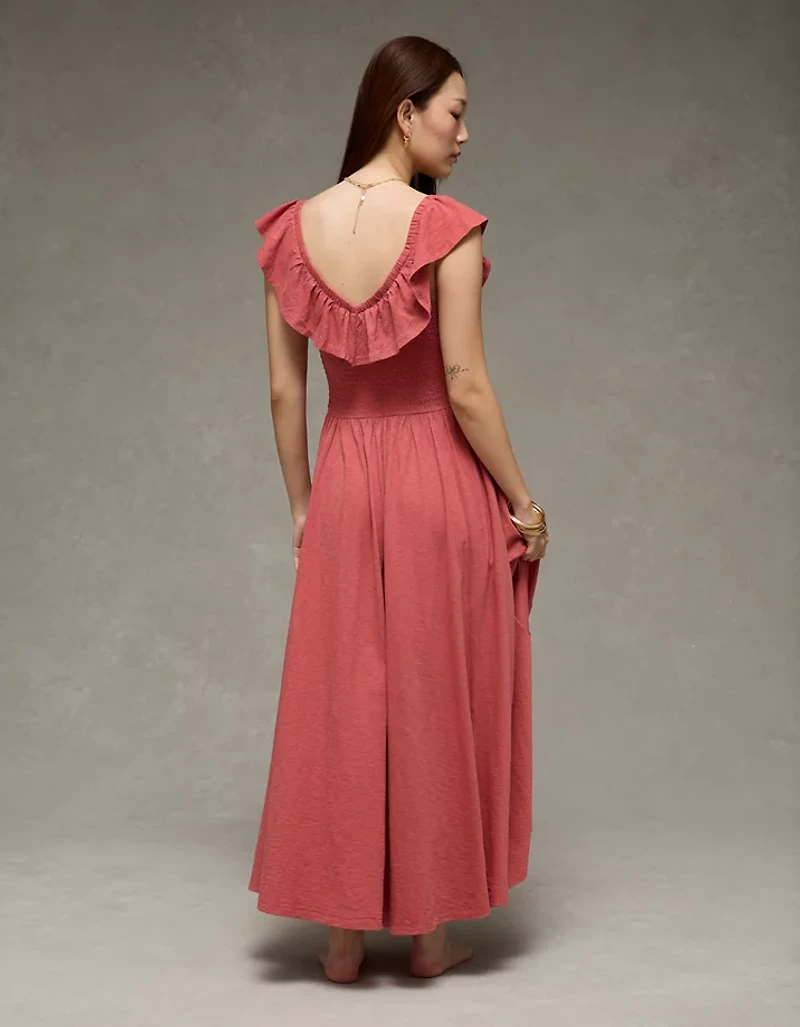 AE Sunchaser Knit Drop Waist Midi Dress