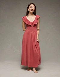 AE Sunchaser Knit Drop Waist Midi Dress