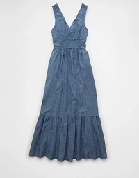 Robe mi-longue nouée à l’avant AE