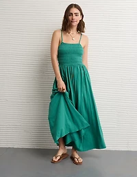 AE Sunchaser Smocked Knit Midi Dress