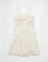 AE Linen-Blend Strapless Mini Dress