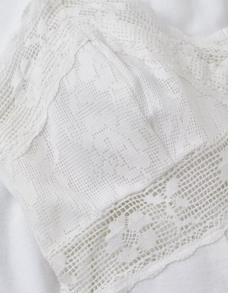 AE V-Neck Lace Mini Dress