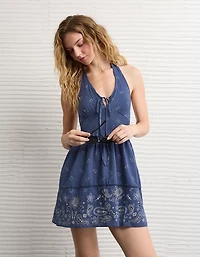 AE Halter Keyhole Mini Dress