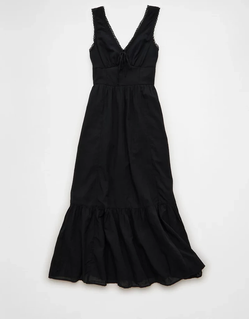 AE Tie-Front Midi Dress