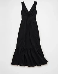 AE Tie-Front Midi Dress