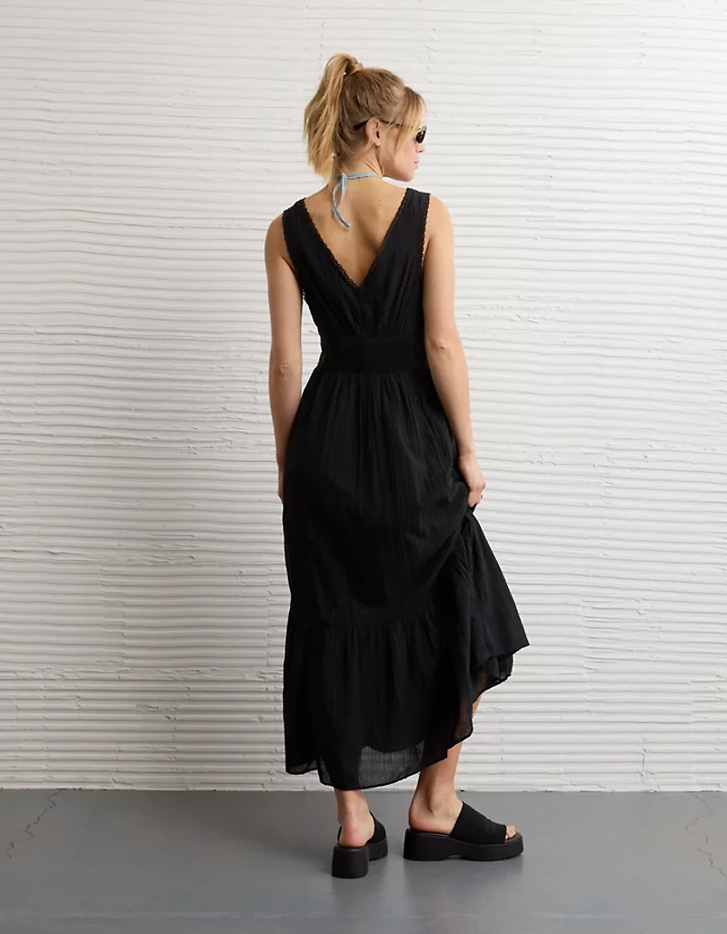 AE Tie-Front Midi Dress