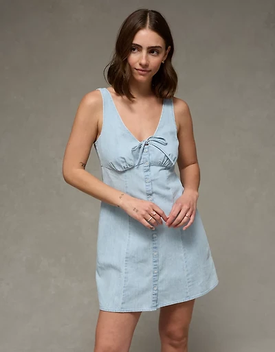 AE Button-Up Mini Dress