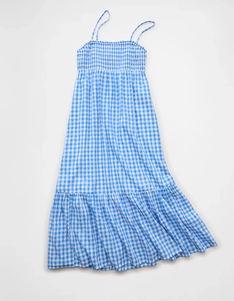 AE Smocked Babydoll Midi Dress