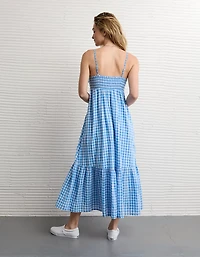 AE Smocked Babydoll Midi Dress