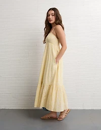 AE Smocked Babydoll Midi Dress