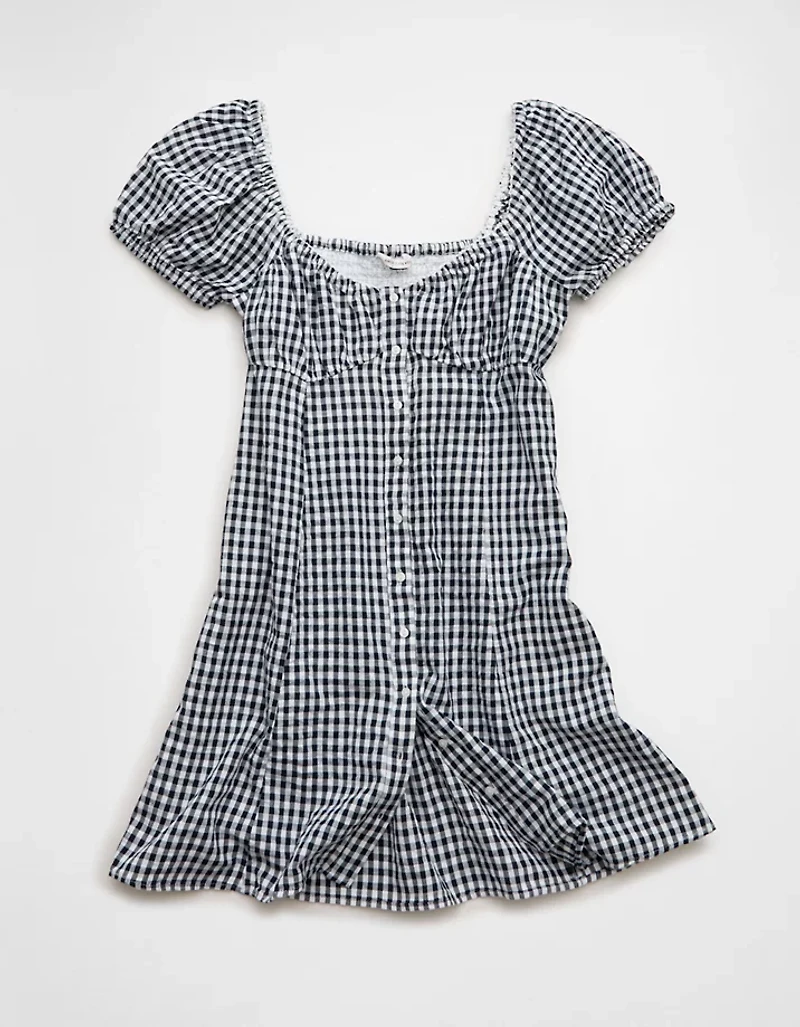 AE Sweetheart Button-Up Mini Dress