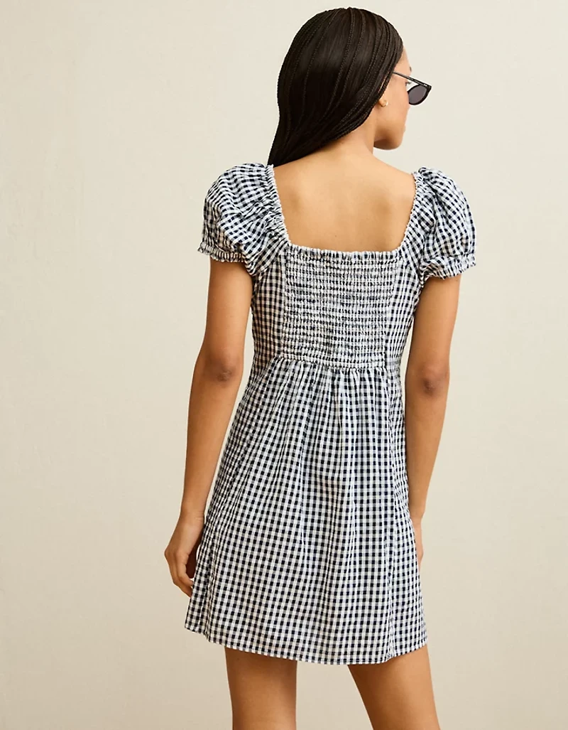 AE Sweetheart Button-Up Mini Dress