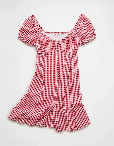 AE Sweetheart Button-Up Mini Dress