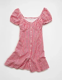 AE Sweetheart Button-Up Mini Dress
