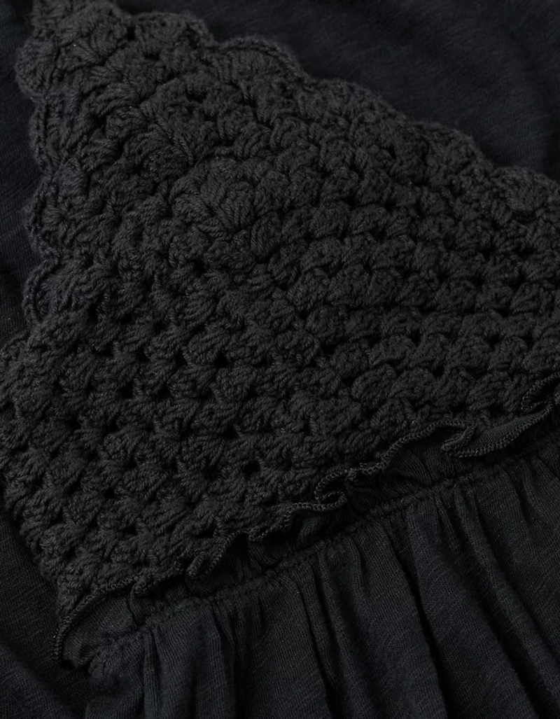 AE Sunchaser Crochet Mini Dress