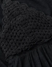 AE Sunchaser Crochet Mini Dress