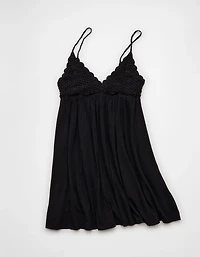 AE Sunchaser Crochet Mini Dress