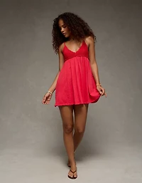AE Sunchaser Crochet Mini Dress
